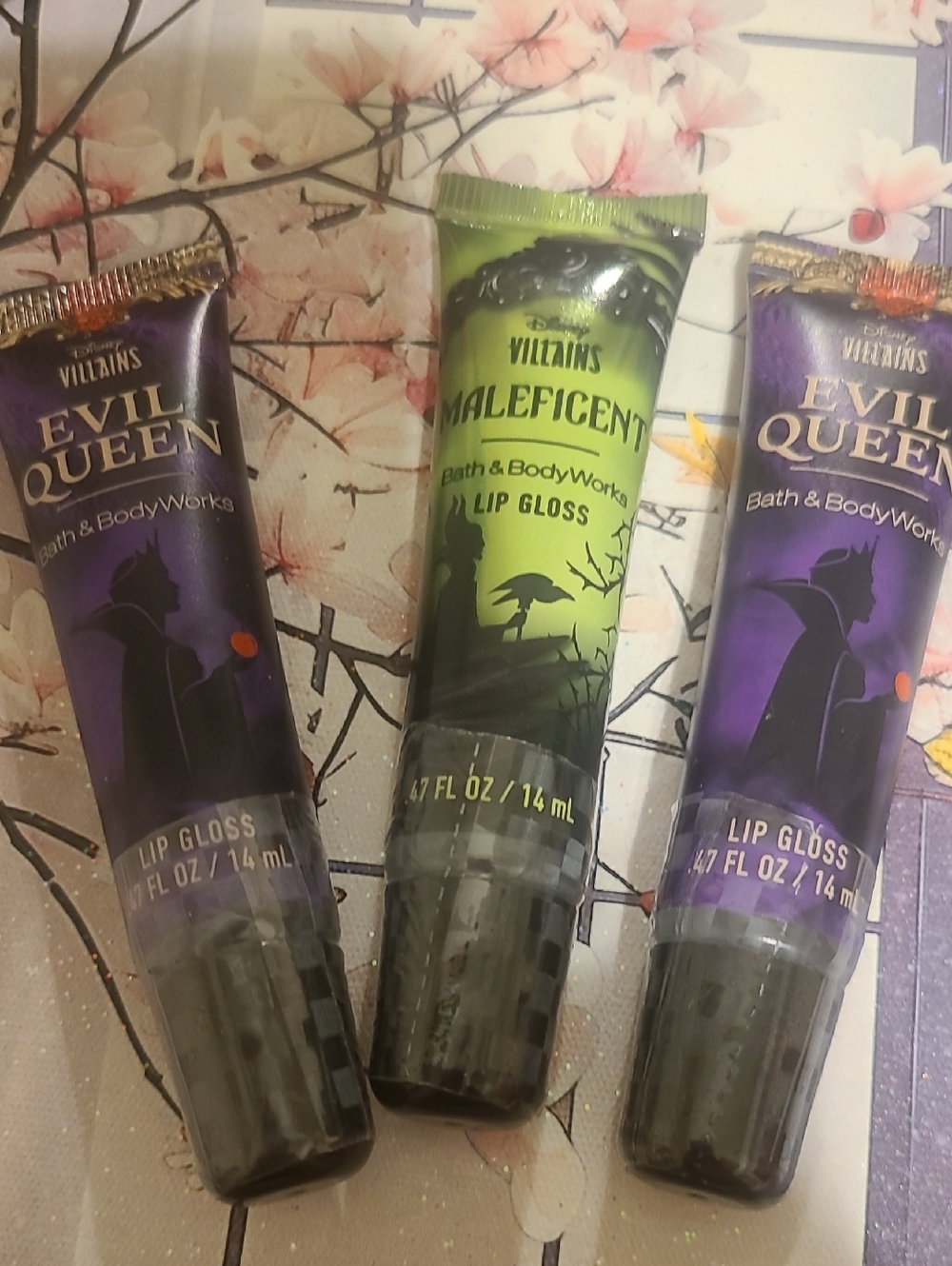 Bath & Body Works Villains Lip Gloss Duo — Purple & Green